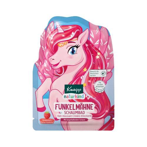 Zdjęcie produktu - Kneipp naturkind Płyn do kąpieli z bąbelkami Błyszcząca Grzywa o zapachu malin, 40 ml
