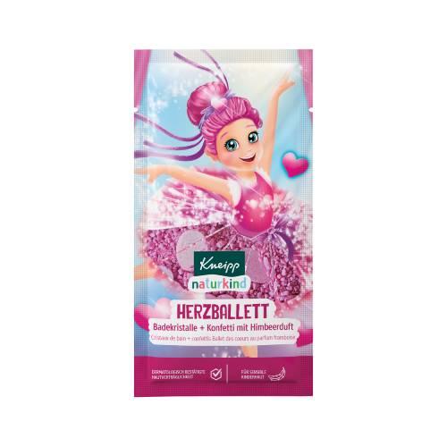 Zdjęcie produktu - Kneipp naturkind S&oacute;l + Konfetti do kąpieli Balet Serc o zapachu malin, 40 g
