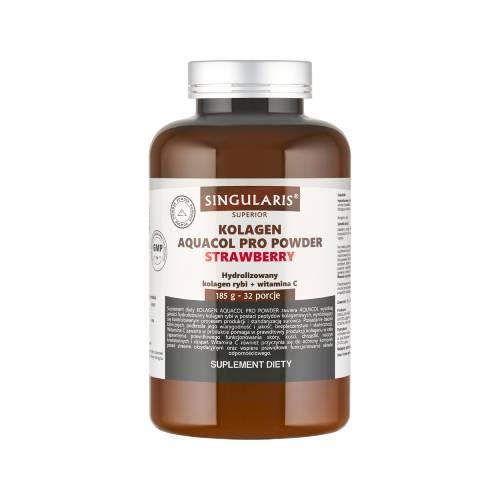 Zdjęcie produktu - Singularis Superior Kolagen aquacol pro powder strawberry, 185 g