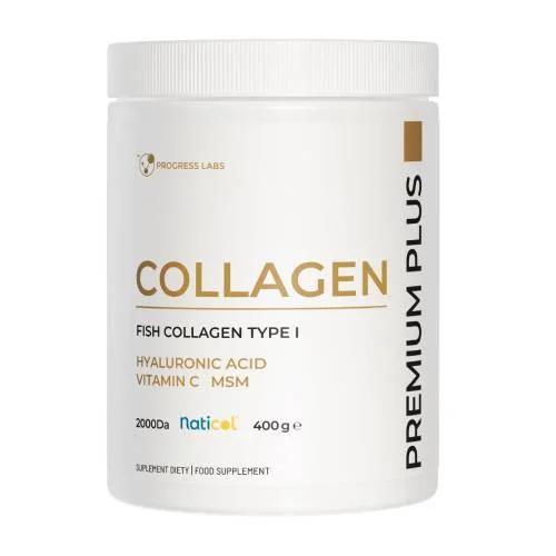 Zdjęcie produktu - Progress Labs Collagen Naticol Premium Plus Kolagen rybi 10 000 mg, 400 g