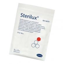 Zdjęcie produktu - Kompres z gazy jałowej STERILUX 5x5cm - 3 sztuki