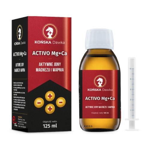 Zdjęcie produktu - Końska Dawka Activo Mg + Ca Aktywne jony Magnezu i Wapnia, 125 ml