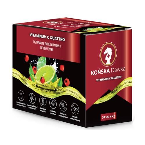 Zdjęcie produktu - Końska Dawka Witamina C Quattro, 30 sasz.