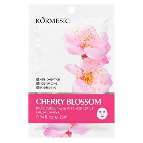 Zdjęcie produktu - Kormesic Cherry Blossom Rozjaśniająca i nawilżająca maseczka do twarzy, 25 ml