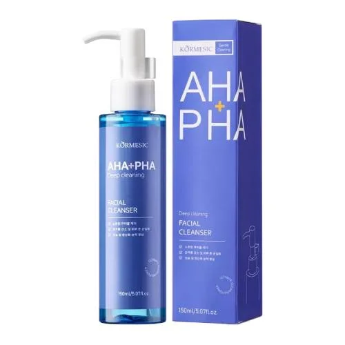 Zdjęcie produktu - Kormesic AHA+ PHA Głęboko oczyszczająca emulsja do mycia twarzy, 150 ml