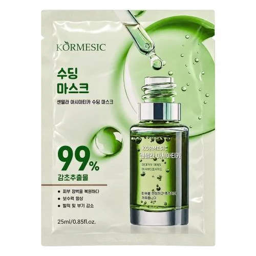 Zdjęcie produktu - Kormesic Korean Beauty Centella Asiatica Maseczka do twarzy w płachcie z CICA, 25 ml