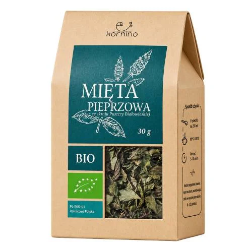 Zdjęcie produktu - Kornino Mięta pieprzowa ekologiczna,  30 g