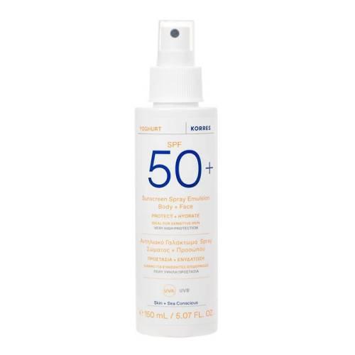 Zdjęcie produktu - Korres Yoghurt Emulsja ochronna do ciała i twarzy SPF50+ w sprayu, 150 ml