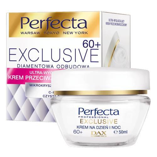 Zdjęcie produktu - PERFECTA Exclusive Diamentowa Odbudowa Krem ultra-wygładzający na dzień i noc 60+, 50ml