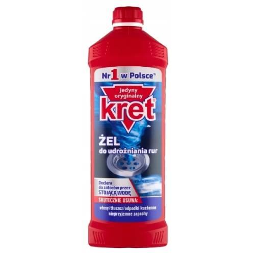 Zdjęcie produktu - KRET Żel do udrożniania rur, 1kg