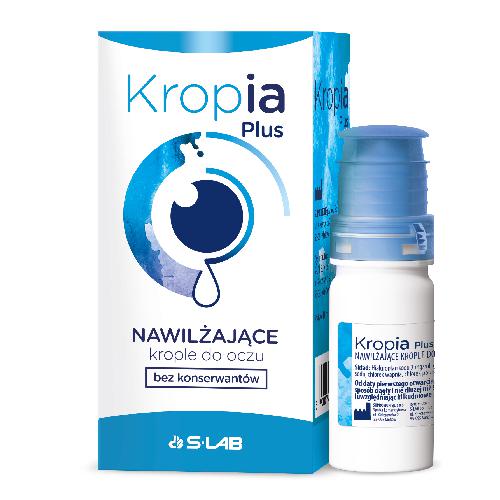Zdjęcie produktu - Kropia Plus Nawilżające krople do oczu na zesp&oacute;ł suchego oka, 10 ml