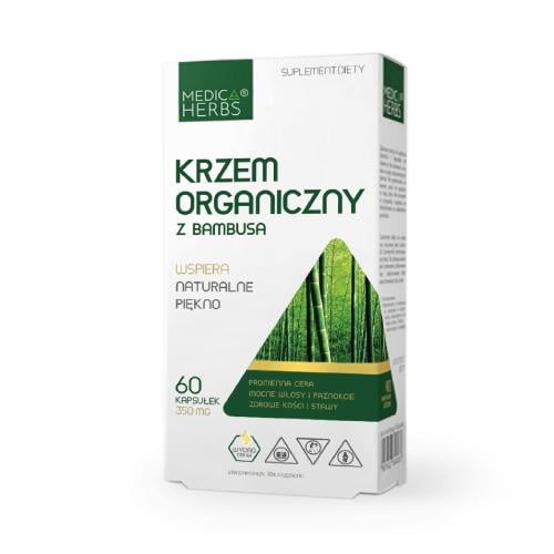 Zdjęcie produktu - Medica Herbs Krzem organiczny z bambusa, 60 kaps.
