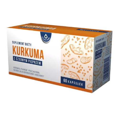 Zdjęcie produktu - OLEOFARM Kurkuma z czarnym pieprzem, 60kaps.
