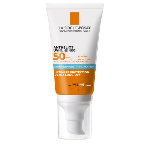 Zdjęcie produktu - LA ROCHE-POSAY ANTHELIOS Nawilżający krem do twarzy do sk&oacute;ry wrażliwej SPF50+, 50 ml
