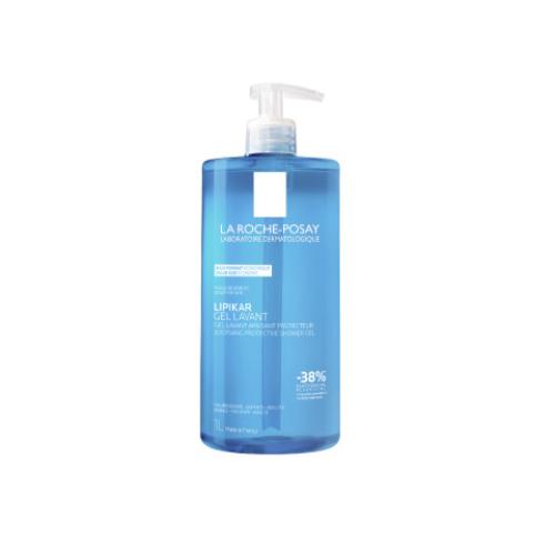 La Roche-Posay Lipikar Ochronny i kojący żel do mycia twarzy i ciała, 1000 ml