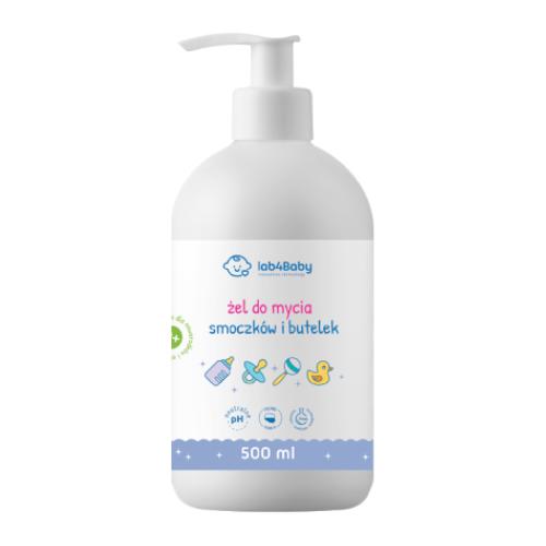 Zdjęcie produktu - Lab4Baby Żel do mycia smoczk&oacute;w i butelek, 500ml