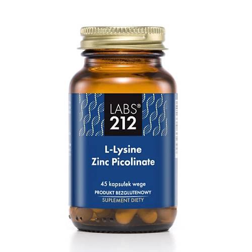 Zdjęcie produktu - Labs212 L-Lysine Zinc Picolinate, 45 kaps.