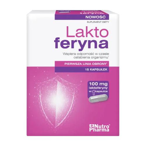 Zdjęcie produktu - NutroPharma Laktoferyna, 15 kaps.