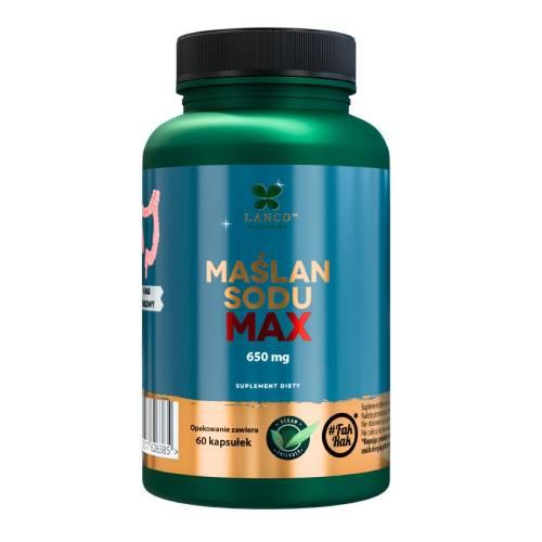 Zdjęcie produktu - Lanco Nutritions Maślan Sodu Max, 60 kaps.
