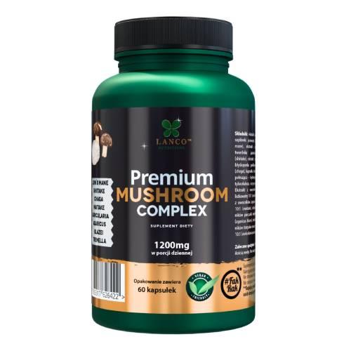 Zdjęcie produktu - Lanco Nutritions Premium Mushroom Complex, 60 kaps.