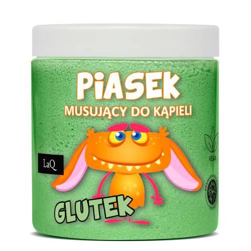 Zdjęcie produktu - LaQ Glutek Piasek musujący do kąpieli zielony, 190 g