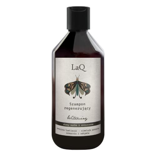 Zdjęcie produktu - LaQ Szampon regenerujący z witaminami do włos&oacute;w suchych i zniszczonych, 300ml