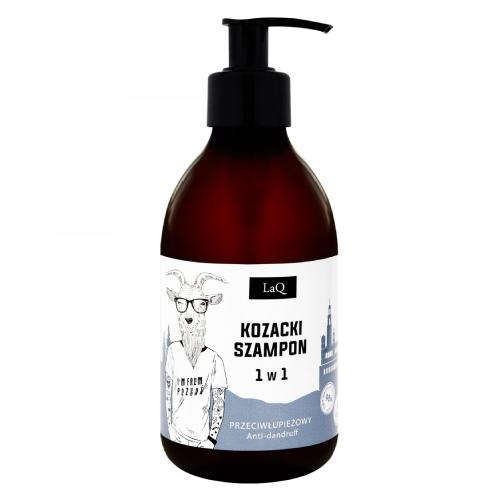 Zdjęcie produktu - LaQ Kozioł Szampon przeciwłupieżowy dla mężczyzn 1w1, 300ml