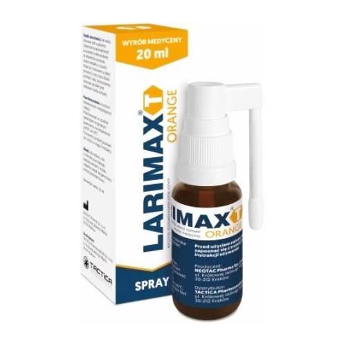 Zdjęcie produktu - Larimax T Orange Spray do jamy ustnej, 20 ml