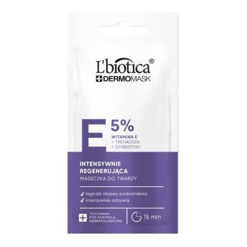 Zdjęcie produktu - L'BIOTICA Dermomask Intensywnie regenerująca maska z witaminą E, 8ml
