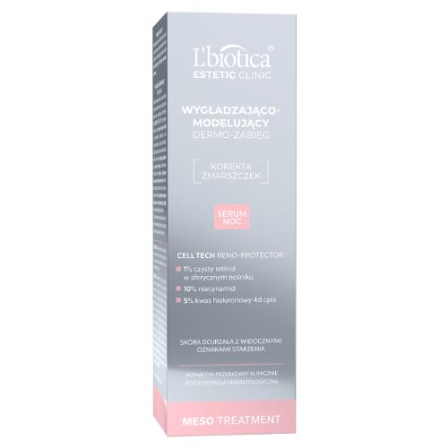 L'BIOTICA Estetic Clinic Meso Treatment Wygładzająco-modelujący dermo zabieg Serum na noc, 30ml