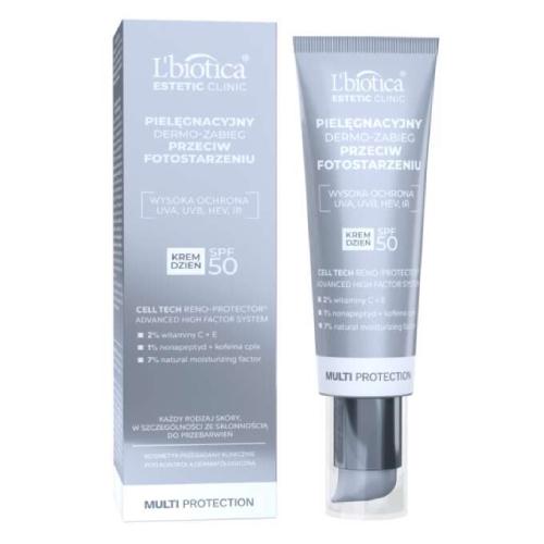 L'BIOTICA Estetic Clinic Multi Protection Pielęgnacyjny Dermo-Zabieg Krem dzień SPF50, 35ml 