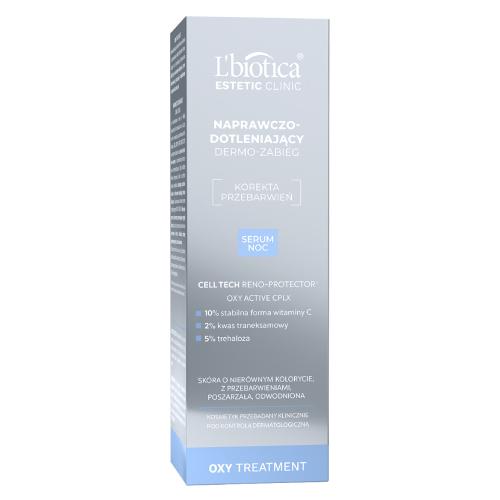  L'BIOTICA Estetic Clinic Oxy Treatment Naprawczo-dotleniający dermo zabieg Serum na noc, 30ml