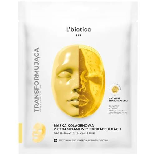 Zdjęcie produktu - L'biotica Maska kolagenowa z ceramidami w mikrokapsułkach, 1 szt.