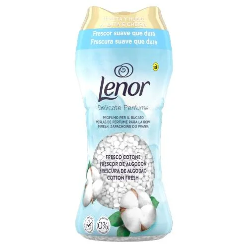 Zdjęcie produktu - Lenor Unstoppables Perełki zapachowe do prania Cotton Fresh, 195 g