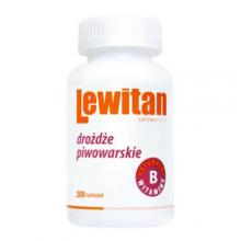 Zdjęcie produktu - LEWITAN Suplement diety, drożdże piwowarskich, 200tabl.