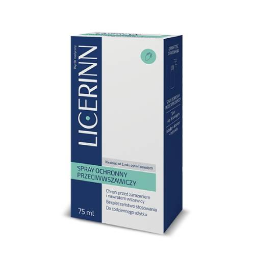 Zdjęcie produktu - Licerinn Spray ochronny przeciwwszawiczy, 75 ml USZKODZONE OPAKOWANIE TEKTUROWE