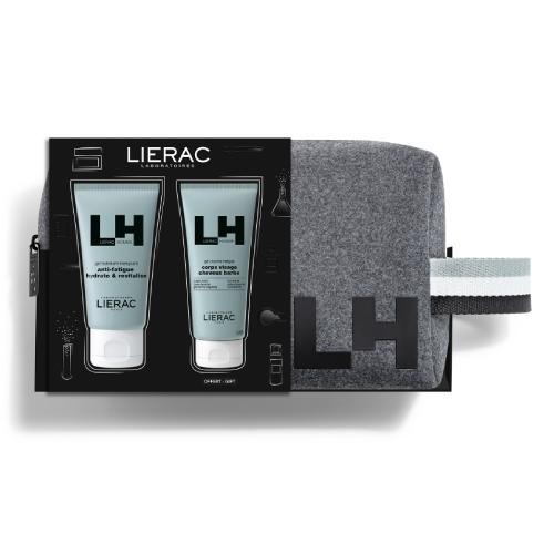 Zdjęcie produktu - LIERAC Homme zestaw Żel energizujący, 50ml + Żel pod prysznic, 50ml USZKODZONE TEKTUROWE OPAKOWANIE