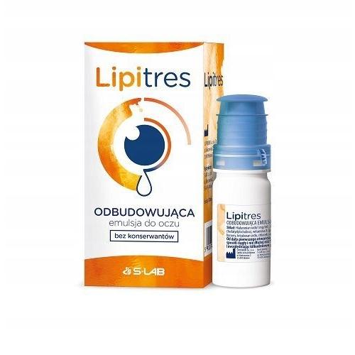 Zdjęcie produktu - Lipitres Nawilżająca emulsja do oczu na zesp&oacute;ł suchego oka, 10 ml