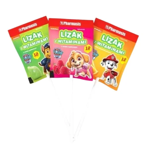 Zdjęcie produktu - Lizak z witaminami Psi Patrol, 1 szt.