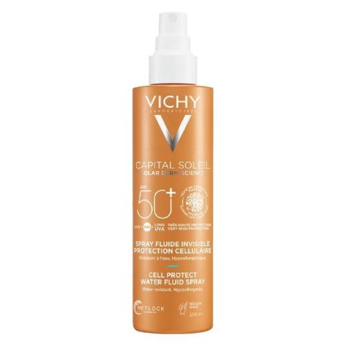 Zdjęcie produktu - VICHY Cell Protect Water Fluid Spray przeciwsłoneczny SPF50+, 200ml