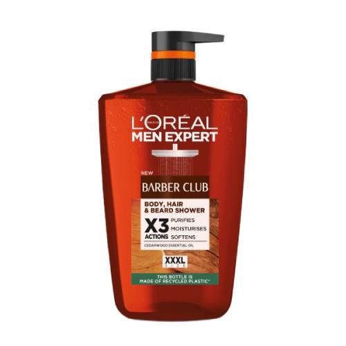 Zdjęcie produktu - L'OREAL Men Expert Barber Club Żel pod prysznic do ciała włos&oacute;w i brody dla mężczyzn, 1000 ml