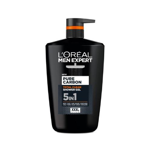 L'OREAL Men Expert Pure Carbon Total Clean Żel pod prysznic 5w1 dla mężczyzn, 1000 ml