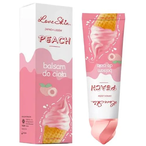 Zdjęcie produktu - Love Skin Ice Cream Peach Balsam do ciała z ekstraktem z brzoskwini, 120 g