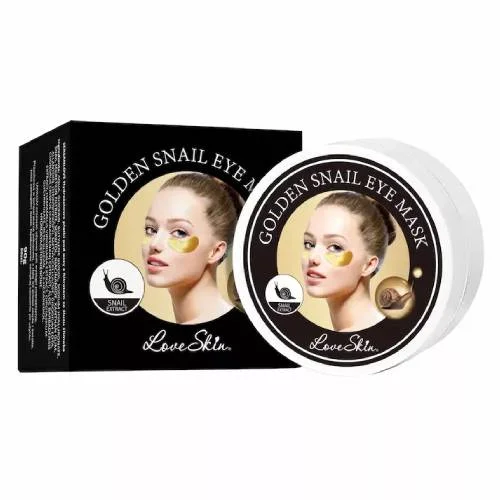 Zdjęcie produktu - Love Skin Golden Snail Hydrożelowe płatki pod oczy ze śluzem ślimaka, 60 szt.