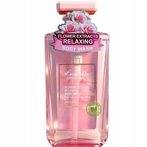 Zdjęcie produktu - Love Skin Korean Beauty Flower Extracts Relaksujący Żel do mycia ciała, 500 ml
