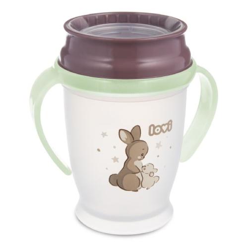 Zdjęcie produktu - LOVI Kubek 360&deg; Night&Day Rabbit świecący w ciemności 1/610, 250 ml 
