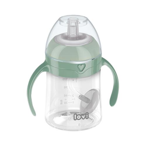 Zdjęcie produktu - LOVI Pierwszy kubek z obciążoną słomką zielony 35/364, 150ml