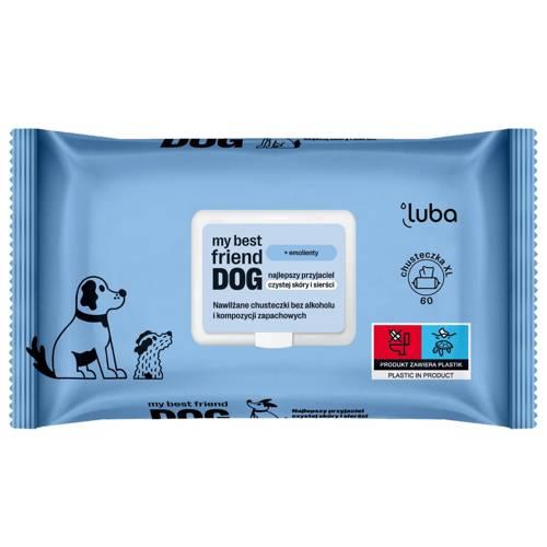 Zdjęcie produktu - LUBA DOG Nawilżane chusteczki do oczyszczania i ochrony sk&oacute;ry i sierści, 60szt.
