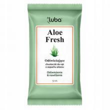 Zdjęcie produktu - LUBA Odświeżające chusteczki nawilżane Aloes, 15szt.