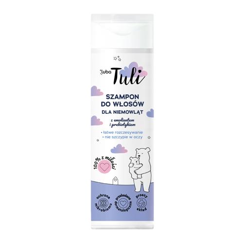 Zdjęcie produktu - Luba Tuli Szampon do włos&oacute;w dla niemowląt z emolientem i prebiotykiem, 250ml  USZKODZONY PLASTIKOWY KOREK